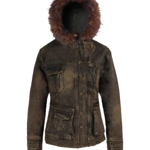 ’VersaDenim' Grunge Distressed Heavy-Duty Denim Detachable Jacket