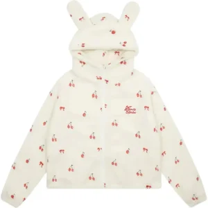'Cherry Kiss' Coquette Cherry Fleeced Bunny Ears Coat