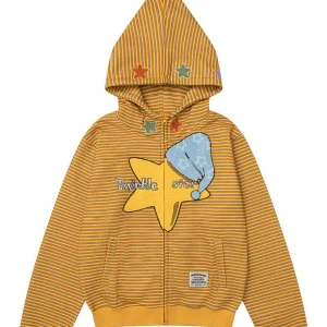 'Starburst' Y2K Cute Dopamine Clown Hooded Fleece Jacket