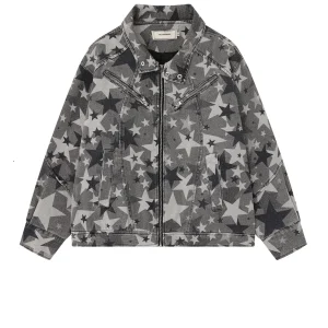 'Starfall' Star Camouflage Street Utility Zip Jacket